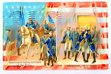 George Washington Commanding Continental Army Antique TUCK'S Postcard picture