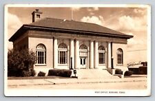 Post Office Bonham Texas Vintage Posted 1937 RPPC Postcard picture