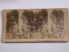 Stereoview Fountain from Peterhof Palace Summer Residence Czar Russia 1897  picture