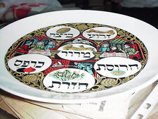 PASSOVER PLATE 1960 Sigmund FURST HAGGADAH JUDAICa PORCELAIN Jewish Ceramic Art picture