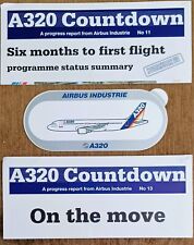 AIRBUS 320 Progress Reports, On The Move & 1st Flight + an Airbus A320 Sticker picture