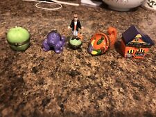 Lot Of 5 Assorted Porcelain Hinged Trinket Boxes Halloween/Autumn picture