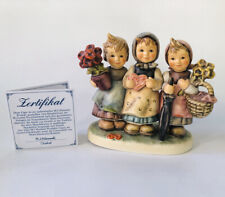 Hummel Goebel #721 *Trio of Wishes* Wood Base, COA, Signed, Box 2nd Edition MINT picture