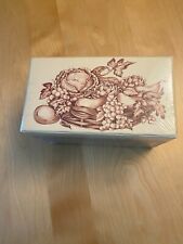 NEW LANG 4” X 6” RECIPE CARD BOX BOUNTIFUL HARVEST  picture