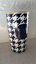 Starbucks 2015 Dot Collection Houndstooth Ceramic Tumbler  Black/White NO LID picture