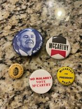 1968 EUGENE GENE McCARTHY HOPEFUL POLITICAL CAMPAIGN BUTTON COLLECTION - C picture