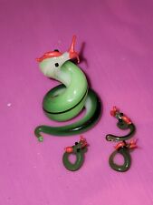 vintage miniature glass animals Chinese Zodiac Snake picture