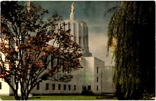 State Capitol Salem Oregon Union Oil 76 Gas Ad Unused Postcard c1950s picture