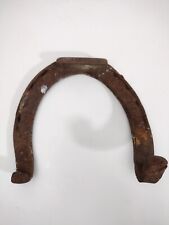 Very Large Old Rusty Horseshoe Primitive Bent Rustic  picture