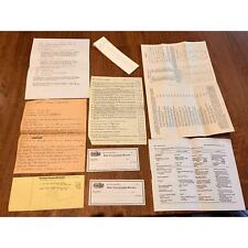 Accounting Student Paper Ephemera 1960s Tests Checks Citizens Bank Notes picture