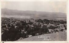 VTG 1924-49 AZO RPPC Real Photo Postcard Lakeview, Oregon Aerial View picture