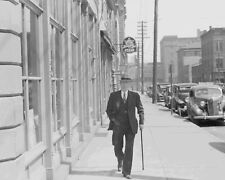Dubuque, Iowa man with walking stick in Busin Vintage Old Photo 8.5x11 Reprints picture