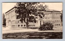 Manchester CT-Connecticut, Manchester High School, Antique, Vintage Postcard picture
