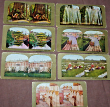 c.1900s 7 Stereoview Cards 