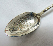 1890's WORLD'S FAIR CITY Demitasse Spoon Oneida Silver Plate picture
