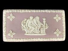 Vintage Wedgwood Lilac Jasperware Neoclassical Trinket Box picture