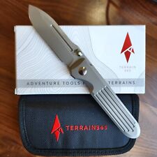 TERRAIN 365 Invictus ATSP Ti PDW Folding Pocket Knife Titanium Terravantium EDC picture