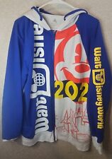Disney World 2021 Offical Merch Hoodie Adult Size XL Multicolor Full Zip Jacket  picture