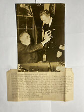 1940's Franklin D Roosevelt Present Medal to Richard Byrd Photo picture