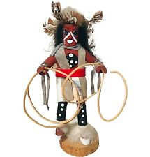 Vintage Hopi Hoop Dancer Kachina Native American Carved Unsigned Folk Art 7.5”H picture