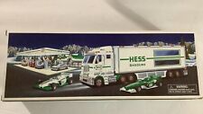 2003 Hess Toy Truck And Indy Racecars With Head And Tail Lights NEW Open Box picture