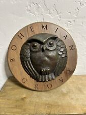Very rare bohemian Grove wood/metal plaque. Authentic,it Is From The Grove picture