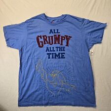 NWT Disney Parks All Grumpy All the Time Blue T Shirt Size 3XL Dwarfs Snow picture