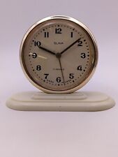 Vintage Mechanical Alarm Clock Slava 11 Jewels Servised USSR Soviet 1960s picture