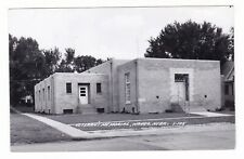 c1950 RPPC WAHOO NEBRASKA VETERANS MEMORIAL BUILDING VINTAGE POSTCARD NE OLD  picture