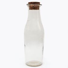 Antique '64 Fluid Oz.' Patented 1896 Embossed Flared Lip Tall Clear Glass Bottle picture
