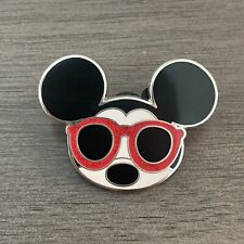 2022 Disney Booster Pin Mickey Mouse Wearing Sparkle Red Sunglasses picture