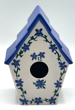 Papel Giftware Steinberg Designs Ceramic Blue/White Floral Birdhouse picture