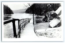 c1960 Steamboat Landing High Water Taylors Falls Minnesota RPPC Photo Postcard picture