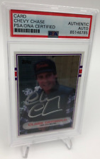 CHEVY CHASE PSA AUTO Authentic Signed Card slab Chicago Bears CHRISTMAS VACATION picture