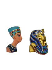 Vintage Egypt Decorative Souvenir Magnets King Tut & Nefertiti picture
