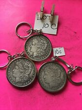 Set 3 Lot Coin Keychains 1885-1921-1895 Copies Junk Drawer Combines Shipping picture
