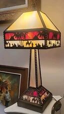 Arts & Crafts, Mission, Pyramid, Camel Scenic, Stained Glass, Table Lamp picture