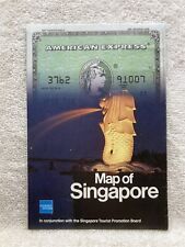 1988 American Express Map of Singapore Brochure  Vtg picture