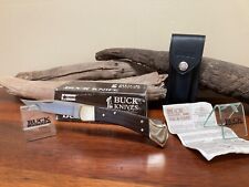 Buck Knife 110 - Vintage (1991) Brass Frame, Buck Box, Sheath & Papers **NOS** picture