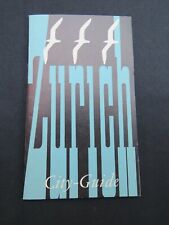 1954 Vintage Zurich City Guide Attractions, Eating, Drinking, Shopping & Hotels picture