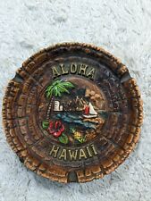 Vintage Hawaiian Aloha Hawaii Ashtray Ceramic...NO CHIPS OR CRACKS picture