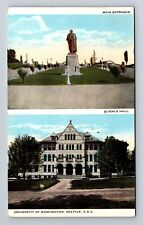 Seattle WA-Washington, Univeristy Washington, Scenic, Vintage Postcard picture