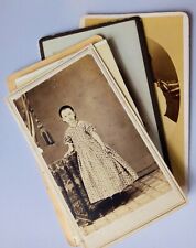 ORIGINAL Vintage Victorian Cabinet Photos Lot of 7 ~ ALL U.S. Women & Children picture