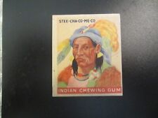 1947 Goudey Indian Gum #63 Stee-Cha-Co-Me-Co VGEX picture