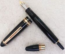 Luxury MB149 Resin Series Bright Black+Gold Clip 0.7mm nib Fountain Pen NO BOX picture