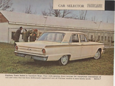 1962 Ford Fairline Town Sedan Original Print Ad Measures 6 3/4