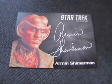 Star Trek Deep Space 9 Heroes & Villains Armin Shimerman Silver Autograph Card picture