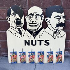 Vintage 1940s Planters Peanuts Nuts Display Sign Dictators Hitler Stalin Rare picture