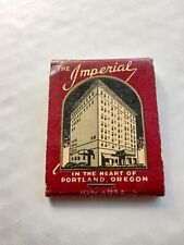 The Imperial  In The Heart Of Portland Oregon 9 Floors Matchbook picture