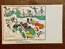Vintage Buster Brown, Tige and Yellow Kid Outcault post card Black & White Folks picture